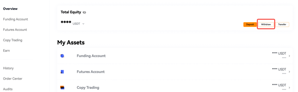 Blofin withdrawal fees