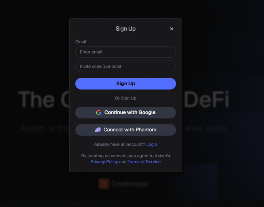 Axiom Trade Tutorial