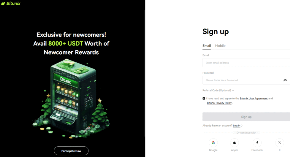 Bitunix Sign Up Bonus
